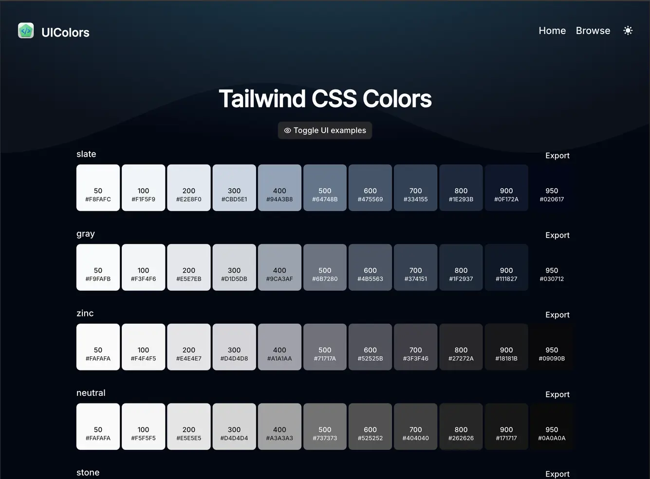 UI Colors
